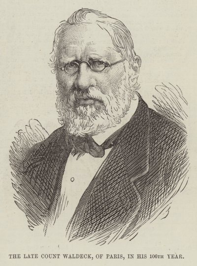 The late Count Waldeck, of Paris, in his 106th Year by English School